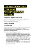 WASHINGTON NAC MASTERY 2026&sol;2027&colon; S-Tier Elite Universal Test Bank &vert; 60 Expert Questions&comma; Distractor Analyses & Mentor Insights &lpar;Full WAC & WABON Compliance&rpar;