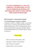 TACTICAL EMERGENCY CASUALTY &NewLine;CARE&lpar;TECC&rpar; EXAMINATION ACTUAL &NewLine;EXAM COMPLETE QUESTIONS AND &NewLine;DETAILED SOLUTIONS LATEST UPDATE &NewLine;THIS YEAR JUST RELEASED 