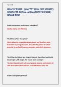 MHA 707 EXAM 1 &vert; &lbrace;LATEST 2026&sol; 2027 UPDATE&rcub; &NewLine;COMPLETE ACTUAL AND AUTHENTIC EXAM &vert; &NewLine;BRAND NEW&excl; 