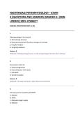 NIGHTINGALE PATHOPHYSIOLOGY &ndash; EXAM &NewLine;3&vert;QUESTIONS AND ANSWERS&vert;GRADED A&plus;&vert;2026 &NewLine;UPDATE&vert;100&percnt; CORRECT 