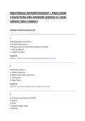 NIGHTINGALE PATHOPHYSIOLOGY &ndash; FINAL EXAM &NewLine;4&vert;QUESTIONS AND ANSWERS&vert;GRADED A&plus;&vert;2026 &NewLine;UPDATE&vert;100&percnt; CORRECT