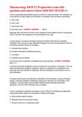 Pharmacology HESI V2 Preparation exam with questions and answers latest 2026-2027 RATED A&plus;