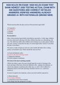 NGN NCLEX RN EXAM &sol; NGN NCLEX EXAM TEST &NewLine;BANK NEWEST 2026 TESTING ACTUAL EXAM WITH &NewLine;600 QUESTIONS AND CORRECT DETAILED &NewLine;ANSWERS &lpar;VERIFIED ANSWERS&rpar; ALREADY &NewLine;GRADED A&plus; WITH RATIONALES &lpar;BRAND NEW&rpar;