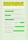 Relias Quiz&comma; Questions & Answers ~ BCBA &NewLine;Test Prep Exam Latest Updated 2026 Well &NewLine;Solved By Expert&period; Top Ranked Solution For