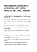 IFSTA 7TH EDITION CHAPTER TEST 14&NewLine;ACTUAL EXAM SCRIPT 2026 FULL&NewLine;QUESTIONS AND CORRECT ANSWERS