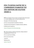 IFSTA 7TH EDITION CHAPTER TEST 14&NewLine;COMPREHENSIVE EXAMINATION TEST&NewLine;2026 QUESTIONS AND SOLUTIONS&NewLine;GRADED A&plus;