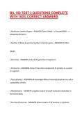 BIL 150 TEST 3 QUESTIONS COMPLETE WITH 100&percnt; CORRECT ANSWERS