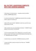 BIL 150 TEST 3 QUESTIONS COMPLETE WITH 100&percnt; VERIFIED ANSWERS
