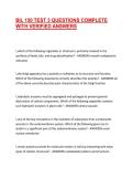 BIL 150 TEST 3 QUESTIONS COMPLETE WITH VERIFIED ANSWERS