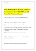 WGU D270 Final Exam Questions And Correct&NewLine;Answers &vert; Latest Update 2026&sol;2027 &vert; Already&NewLine;Graded A&plus; &vert; Guaranteed Success&period;&NewLine;