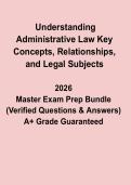 Understanding Administrative Law Key Concepts&comma; Relationships&comma; and Legal Subjects &vert; Study Guide PDF