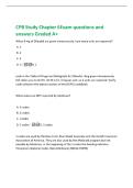 CPB Study Chapter 6Exam questions and&NewLine;answers Graded A&plus;