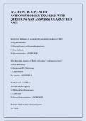WGU D115 OA ADVANCED &NewLine;PATHOPHYSIOLOGY EXAM 2026 WITH &NewLine;QUESTIONS AND ANSWERS&vert;&vert; GUARANTEED &NewLine;PASS 