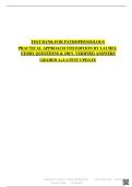 Pathophysiology&colon; A Practical Approach 5th Edition Test Bank by Lachel Story &ndash; Verified Questions and Answers with Latest Exam Updates