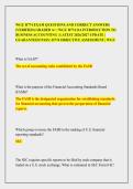 WGU D774 EXAM QUESTIONS AND CORRECT ANSWERS&NewLine;&lpar;VERIFIED&rpar; GRADED A&plus; &vert; WGU D774 OA INTRODUCTION TO&NewLine;BUSINESS ACCOUNTING &vert; LATEST 2026&sol;2027 UPDATE &vert;&NewLine;GUARANTEED PASS &vert; D774 OBJECTIVE ASSESSMENT &vert; WGU