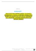 Understanding Anatomy & Physiology&colon; A Visual&comma; Auditory&comma; Interactive Approach 4th Edition Test Bank by Gale Sloan Thompson &ndash; Complete Exam Questions with Answers and Rationales for All Chapters