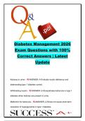Adult Health 1 NURS 350 Diabetes Management Exam &ndash; 10 NCLEX Questions and Answers &vert; Type 1 Diabetes&comma; Ketonuria&comma; Hyperglycemia & Metformin Review &vert; Chamberlain University