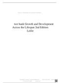 Growth and Development Across the Lifespan 2nd Edition Test Bank by Gloria Leifer &ndash; Complete Exam Questions and Answers for All Chapters