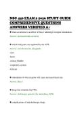 NSG 440 EXAM 2 2026 STUDY GUIDE&NewLine;COMPREHENSIVE QUESTIONS&NewLine;ANSWERS VERIFIED A&plus;