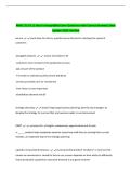 RHM 175 Ch 1&sol; Intro to Hospitality Exam Questions with Correct Answers&vert; New &NewLine;Update 100&percnt; Verified 