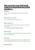 NSG 440 EXAM 2 2026 TEST BANK&NewLine;COMPLETE QUESTIONS SOLUTIONS&NewLine;GRADED A&plus;