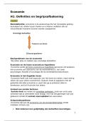 Economie H1 Definities &vert; Arteveldehogeschool &vert; 2025&sol;26