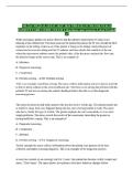 NR 226&sol; NR226 &lpar;LATEST 2025&sol; 2026 UPDATE&rpar; FUNDAMENTALS&colon;&NewLine;PATIENT CARE GUIDE &vert; EXAM 1 Questions and Answers Latest Graded A&plus;