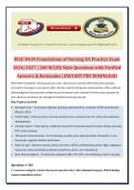 WGU D439 Foundations of Nursing OA Practice Exam 2026&sol;2027 &vert; 200 NCLEX-Style Questions with Verified Answers & Rationales &vert; INSTANT PDF DOWNLOAD