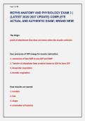 MCPHS ANATOMY AND PHYSIOLOGY EXAM 3 &vert; &NewLine;&lbrace;LATEST 2026&sol; 2027 UPDATE&rcub; COMPLETE &NewLine;ACTUAL AND AUTHENTIC EXAM &vert; BRAND NEW&excl;