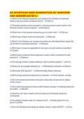 GA ESTHETICIAN MAIN EXAMINATION SET QUESTIONS AND ANSWERS RATED 
