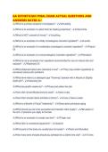 GA ESTHETICIAN FINAL EXAM ACTUAL QUESTIONS AND ANSWERS RATED A&period;pdf