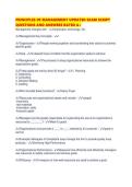 PRINCIPLES OF MANAGEMENT UPDATED EXAM SCRIPT QUESTIONS AND ANSWERS RATED A&period;pdf