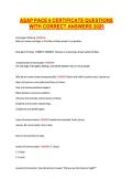 ASAP PACE 6 CERTIFICATE QUESTIONS &NewLine;WITH CORRECT ANSWERS 2026