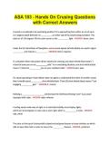 ASA 103 - Hands On Crusing Questions &NewLine;with Correct Answers