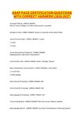 ASAP PACE CERTIFICATION QUESTIONS &NewLine;WITH CORRECT ANSWERS &lpar;2026-2027&rpar;