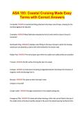 ASA 103 Coastal Cruising Made Easy Terms with Correct Answers&period;