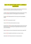 ASA 103 QUESTIONS WITH CORRECT ANSWERS