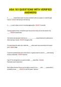 ASA 103 QUESTIONS WITH VERIFIED ANSWERS