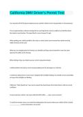 CALIFORNIA DMV DRIVER'S PERMIT TEST QUESTIONS AND ANSWERS COMPLETE STUDY GUIDE FOR SAFE DRIVING PREPARATION