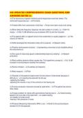 IHS UPDATED COMPREHENSIVE EXAM QUESTIONS AND ANSWERS RATED