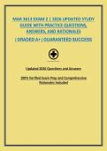MAR 3613 EXAM 2 &vert; 2026 UPDATED STUDY GUIDE WITH PRACTICE QUESTIONS&comma; ANSWERS&comma; AND RATIONALES