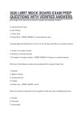 2026 LMRT MOCK BOARD EXAM PREP&NewLine;QUESTIONS WITH VERIFIED ANSWERS