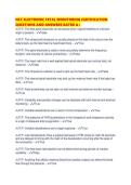 NCC ELECTRONIC FETAL MONITORING CERTIFICATION QUESTIONS AND ANSWERS RATE