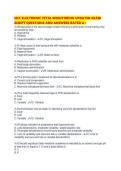 NCC ELECTRONIC FETAL MONITORING UPDATED EXAM SCRIPT QUESTIONS AND ANSWERS RATED