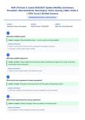 NUR 210 Exam 2 &lpar;Latest 2026&sol;2027 Update&rpar; &vert; Mobility & Sensory Perception &vert; Nursing Fundamentals Comprehensive Q&A Review &vert; Exam Questions & Answers &vert; Grade A&plus;