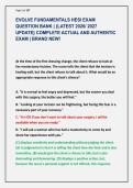 EVOLVE FUNDAMENTALS HESI EXAM &NewLine;QUESTION BANK &vert; &lbrace;LATEST 2026&sol; 2027 &NewLine;UPDATE&rcub; COMPLETE ACTUAL AND AUTHENTIC &NewLine;EXAM &vert; BRAND NEW&excl;