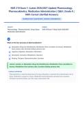 NUR 210 Exam 1 &lpar;Latest 2026&sol;2027 Update&rpar; &vert; Pharmacology & Pharmacokinetics &vert; Medication Administration Fundamentals &vert; Nursing Comprehensive Review &vert; Exam Questions & Answers &vert; Grade A&plus;
