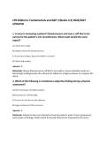 LPN Midterm&colon; Fundamentals and A&P I &lpar;Weeks 4-5&rpar; 2026&sol;2027&NewLine;UPDATED