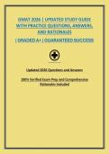 GMAT 2026 &vert; UPDATED STUDY GUIDE WITH PRACTICE QUESTIONS&comma; ANSWERS&comma; AND RATIONALES