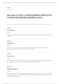 Shadow Health EXAM A&plus; GRADE ASSURED COMPLETE SOLUTIONS AND VERIFIED ANSWERS